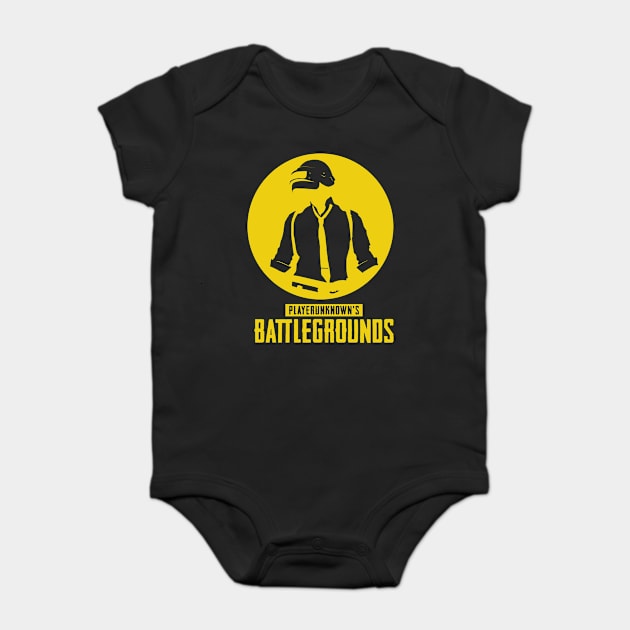 PUBG Minimalist Baby Bodysuit by alcateiaart